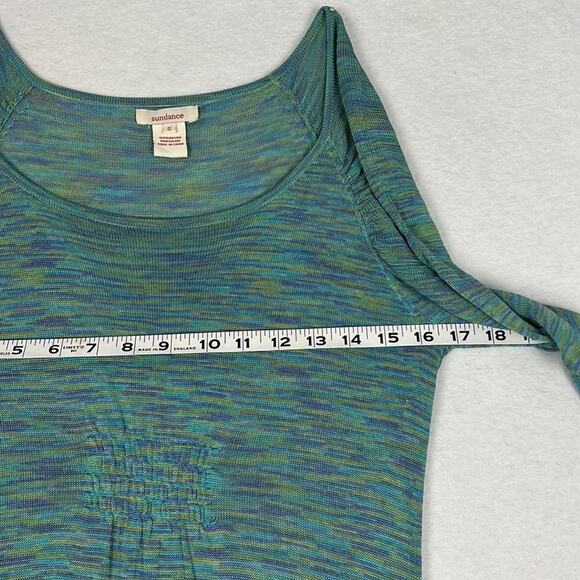 Sundance Women’s Ruched Space dyed Shirt Rayon Stretch SZ S Performance Gorpcore - Picture 4 of 9